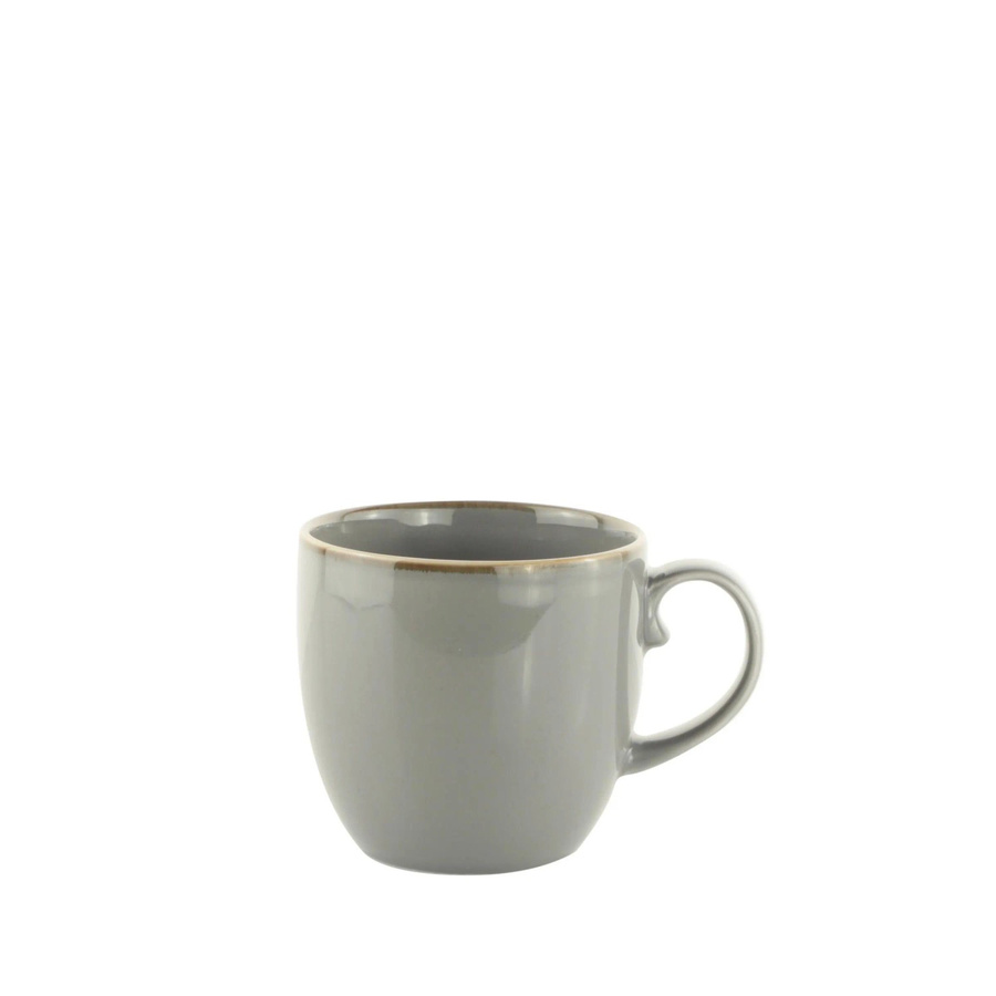 Mömax Kaffeebecher Capri aus Porzellan in Grau mit 520 ml - Bild 2