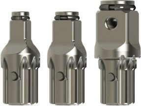 Ingersoll Rand 3-teiliges Standard-Spindelaufsatz-Set in Silber, kompatibel mit DXS2, Größen 3/8", 1/2" und 3/4" - Bild 1