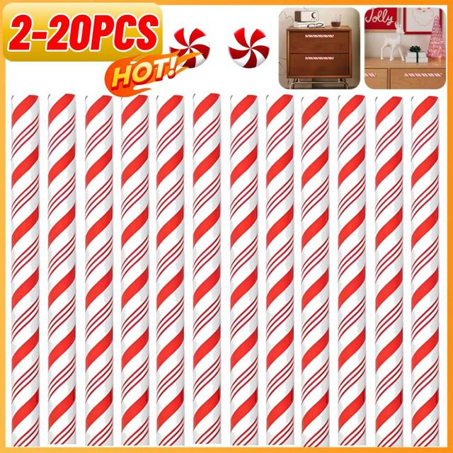 APWIKOGER Weihnachts Pfefferminzknopf-Abdeckungen als dekorative Türgriffabdeckungen für Schrank und Kommode - Bild 1