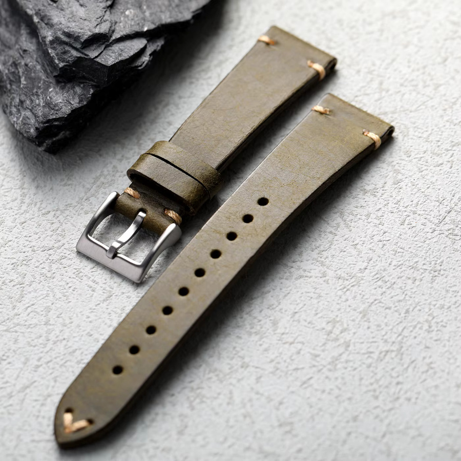 Raystray Uhrenarmband Rindsleder, Vintage, Herren - Bild 4