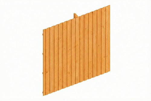 SKANHOLZ Carport-Rückwand aus Fichte in Eiche Hell und Beige, B/H: 362 x 330 cm - Bild 1