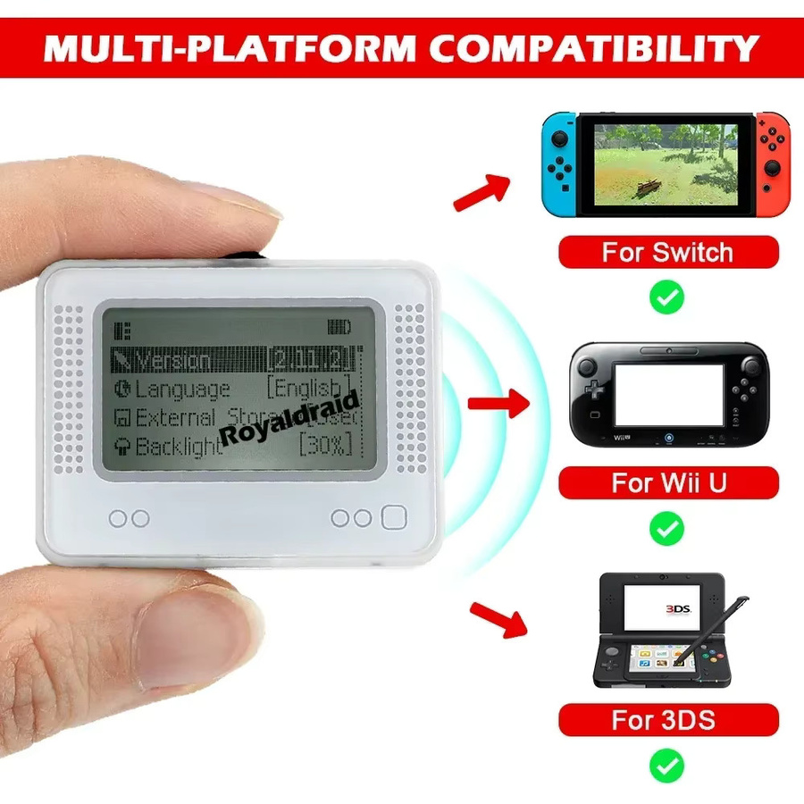 HeroAngel AMB Pixl Emulator Simulator mit NFC und Bluetooth für Nintendo Switch, WiiU und 3DS - Bild 3
