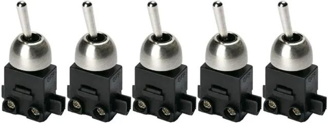 Orion Lightstyle Einbau-Kippschalter in Nickel, 5er Set - Bild 1
