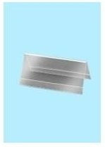 sigel Tischaufsteller in Dachform aus glasklarem Hartplastik für beidseitige Präsentation, B: 9,5 cm, H: 4,2 cm - Bild 1