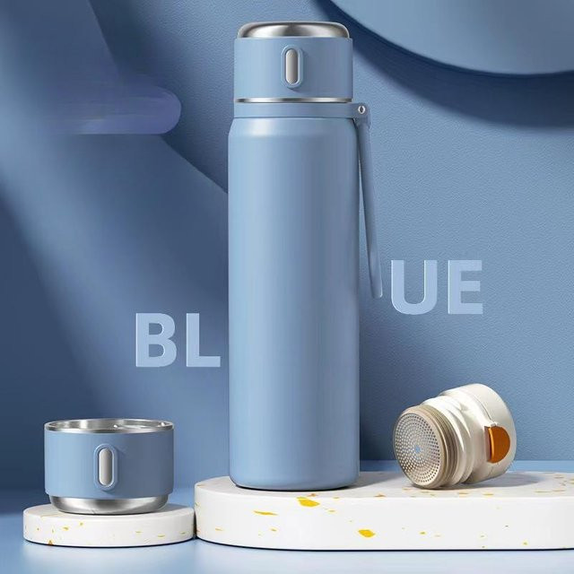 Yiran Furniture Thermosbecher aus Edelstahl für Outdoor und Büro, 450 ml - Bild 1