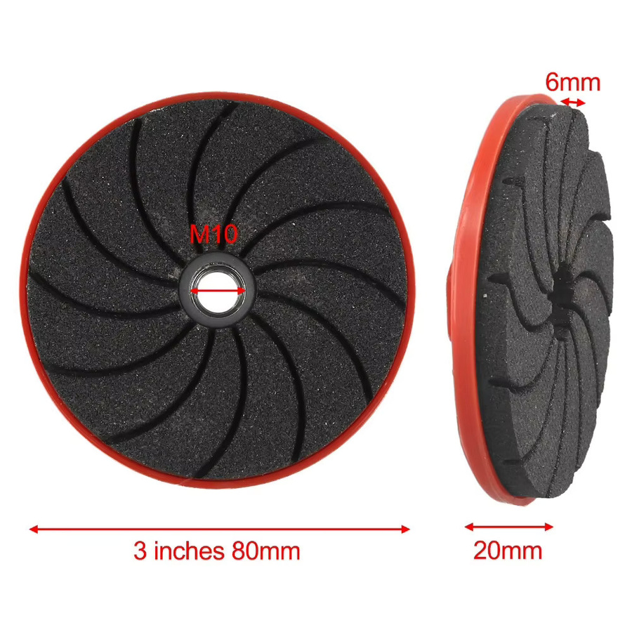 Vibratite Schleifscheibe für Winkelschleifer Typ 100, Stein- und Keramik-Schleifscheibe mit Körnungen 50, 100 und 200, Durchmesser: 100 mm, Bohrung: 8 mm - Bild 6