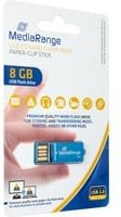 MediaRange USB Nano Flash Drive USB-Stick 8 GB, Blau - Bild 1