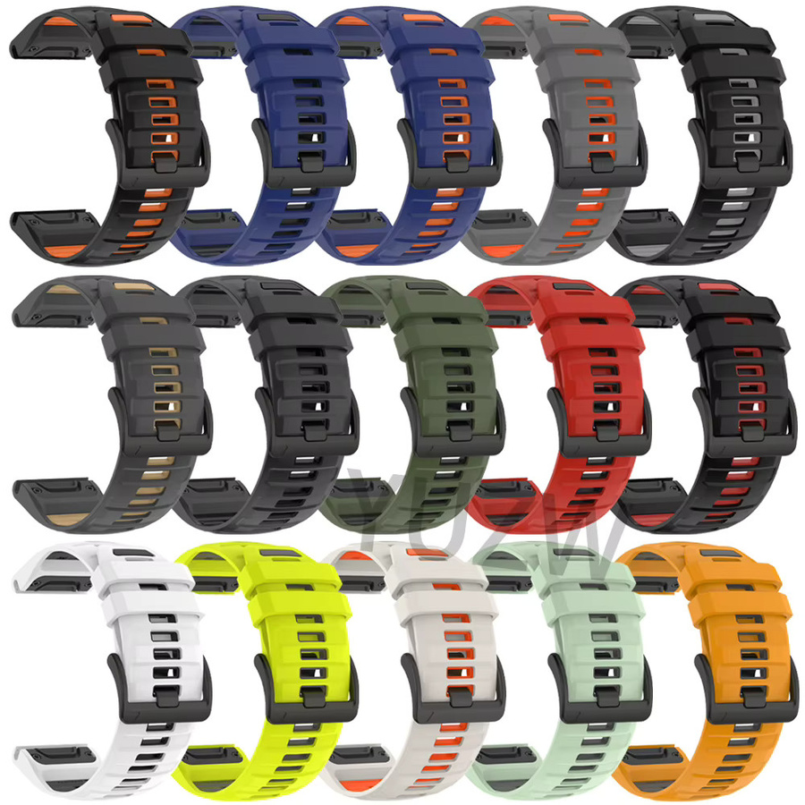 Garmin Uhrenarmband Silikon, Schwarz, Unisex - Bild 1