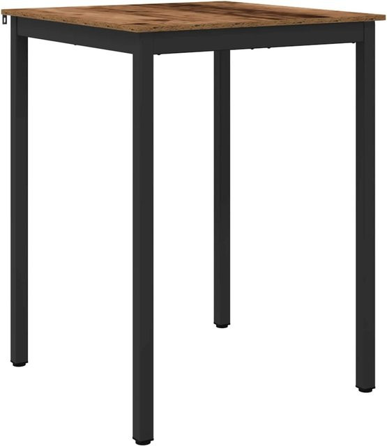 vidaXL Esstisch modern aus Holzwerkstoff und Metall in Braun B/T/H: 105 x 80 x 80 cm - Bild 1