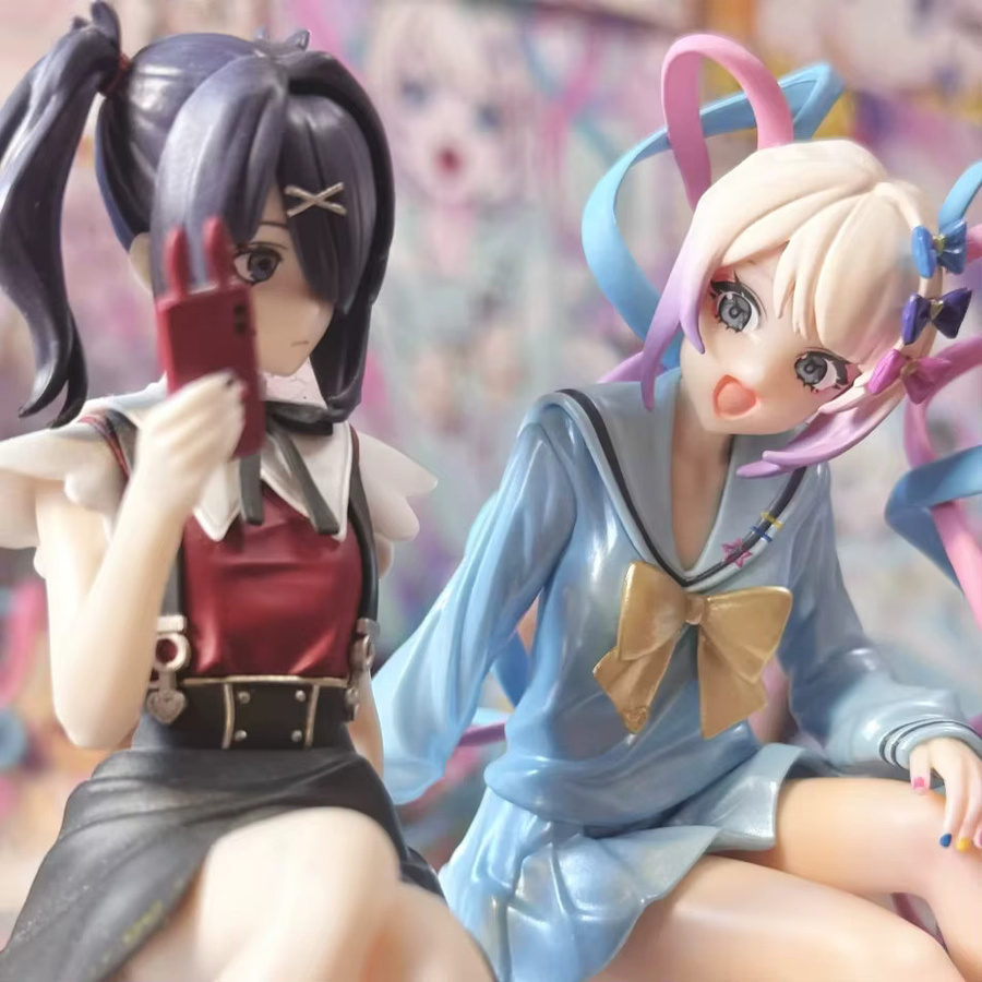 Bandai Needy Girl Overdose Sugar Sugar Chaotian Sauce Spielfigur, Sitzende Pose, 13cm - Bild 2