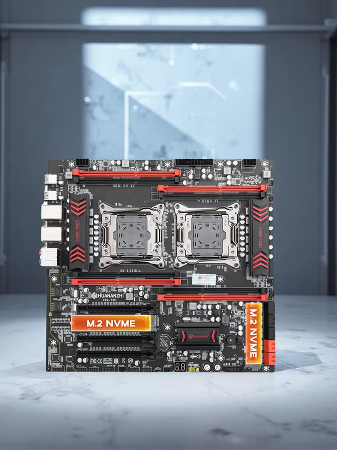 HUANANZHI X99-T8D+ TPM 2.0 Dual-Prozessor Motherboard LGA 2011-3 DDR3 E-ATX in Schwarz - Bild 6