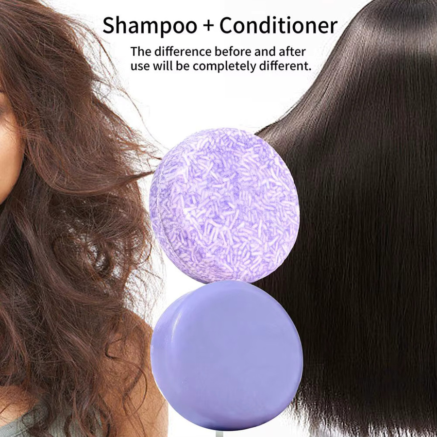 Blaubeer Shampoo & Conditioner Bar Set, Feines Haar, Unisex - Bild 3