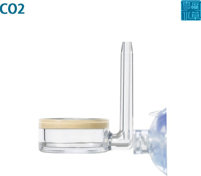 ZRDR Aquarium CO2-Diffusor aus transparentem Polycarbonat mit Keramikscheibe - Bild 1