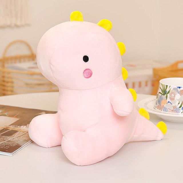 Yiran toy Dinosaurier-Stofftier, Plüschtier, 22cm, Rosa, Blau, Grün - Bild 1