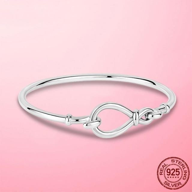 Armband Allbestart, 925 Silber, Herz, Schlange, Damen, 17cm - Bild 1