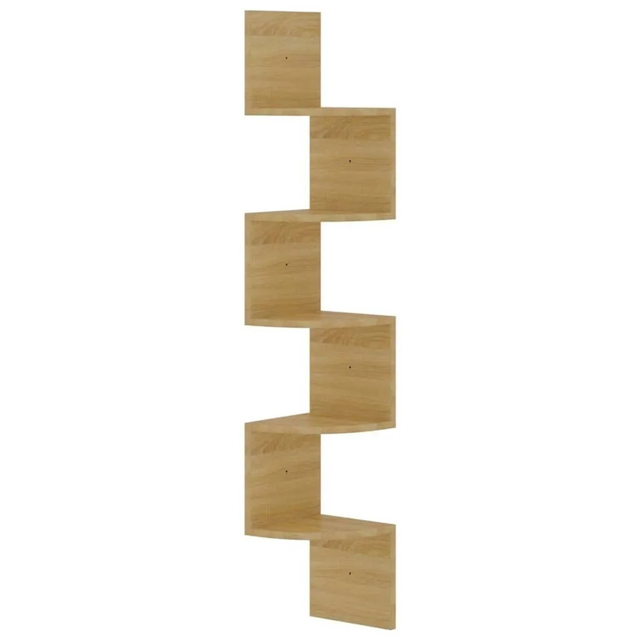 vidaXL Wand-Eckregal Sonoma-Eiche, modern, B/T/H: 19 x 19 x 123 cm - Bild 2