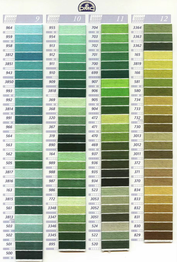 DMC Stickgarn Set Kreuzstich Floss in Regenbogenfarben 10 Farben für DIY Handwerk und Armbänder - Bild 3