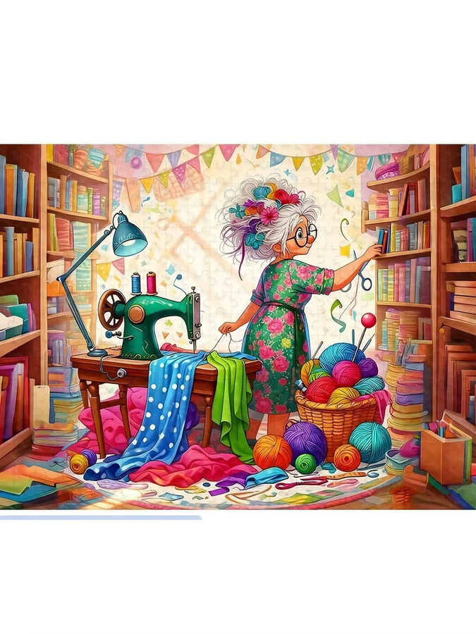 KAYOU Puzzle, arbeitende alte Frau, 500 Teile, Bunt / Mehrfarbig - Bild 3