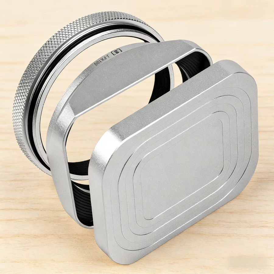 Fujifilm Square X100VI Blendenabdeckung in Silber für Objektivschutzfilteradapterring und Metallhalterung - Bild 4