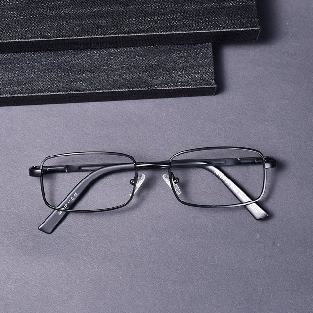 ONEVAN Lesebrille, Vollrand, Metall, rechteckig, Schwarz, Herren, Anti-Blaulicht - Bild 1