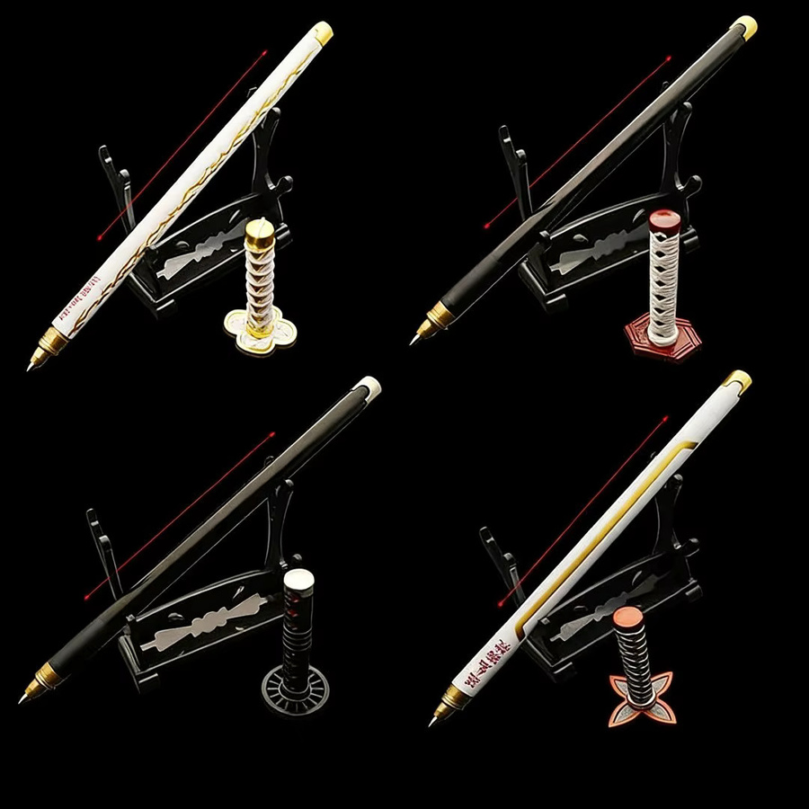 Bandai Japan Anime Dämon Modell Gelstift Set mit 17 Designs, schwarze Nachfüllung und Stifthalter, bunt, für Kinder - Bild 3