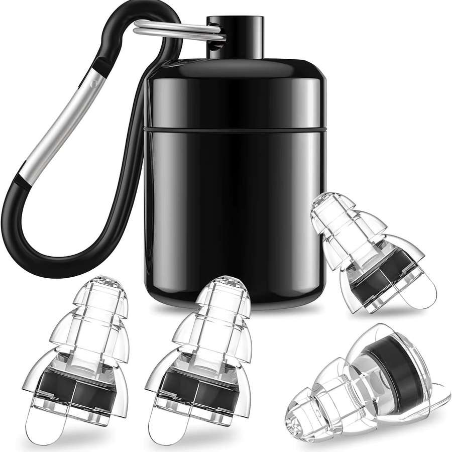QHSPE Schalldichte Musik-Ohrstöpsel aus Flüssigsilikon mit wasserdichtem Aufbewahrungsetui zur Lärmreduzierung - Bild 3