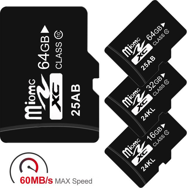 Kebidumei Micro-Speicherkarte microSD A1 Class 10 mit bis zu 60 MB/s, Schwarz, 64 GB - Bild 1