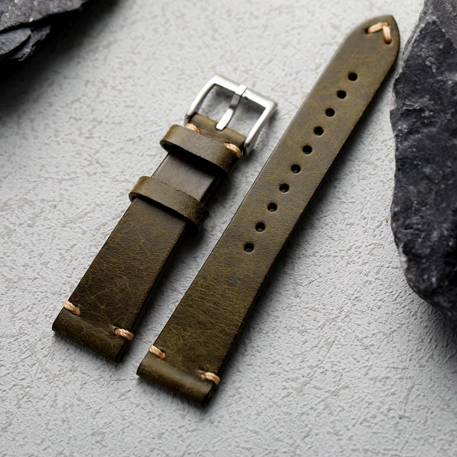 Raystray Uhrenarmband Rindsleder, Vintage, Herren - Bild 3
