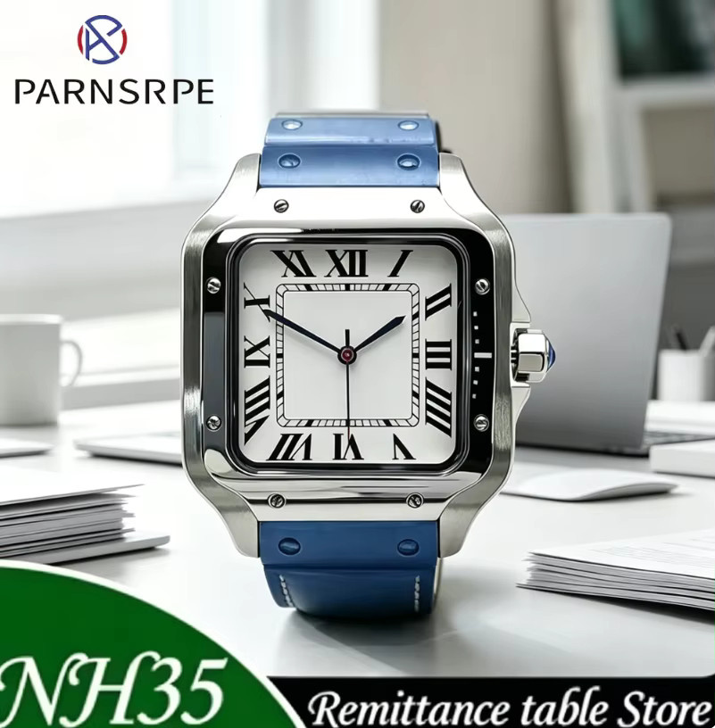 PARNSRPE Armbanduhr, Automatik, Edelstahl, eckig, Herren - Bild 2