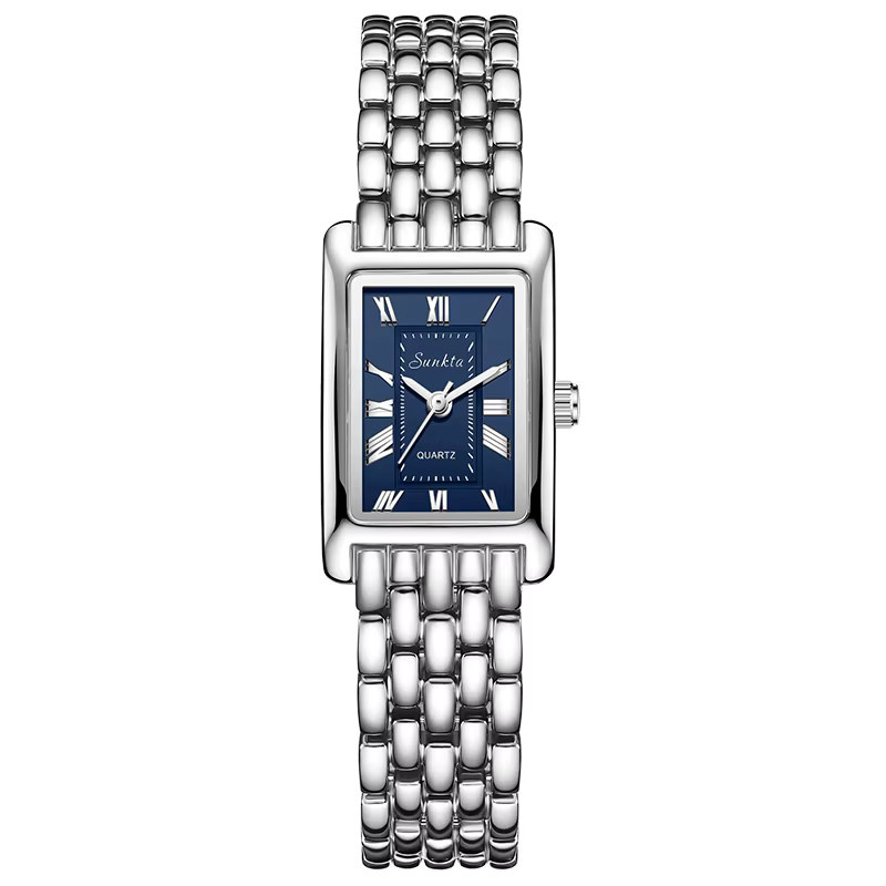 Sunkta LIGE Armbanduhr, Quarz, Edelstahl, Blau, Silber, Damen - Bild 4