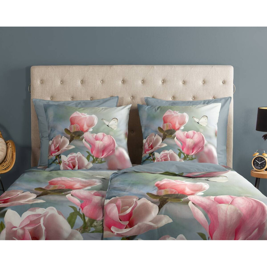 Baumwoll Bettwäsche Close Multi Good Morning mit floralem Design in Mehrfarbig und Pink, B/L: 135 x 200 cm und 80 x 80 cm - Bild 2
