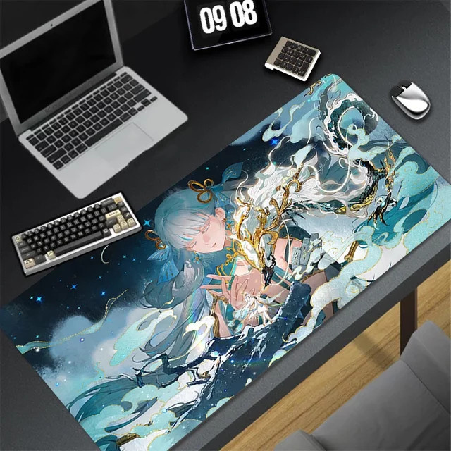 Potdemiel Gaming Mauspad Wuthering Waves Clouds Dragon Anime Design Multicolour - Bild 1