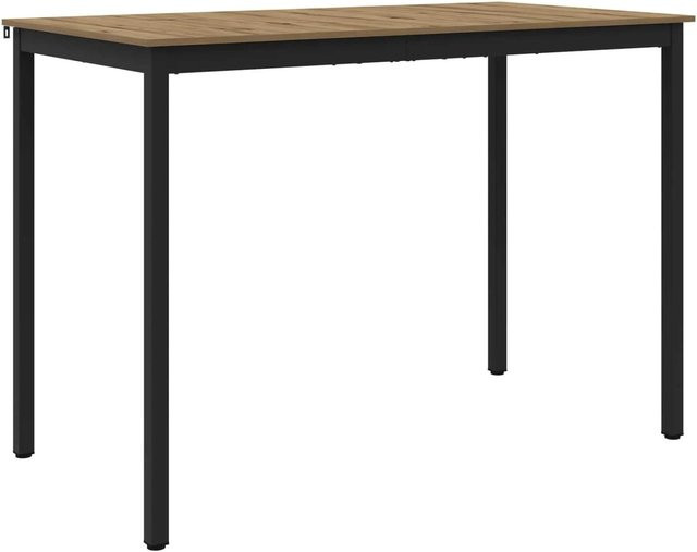 vidaXL Esstisch modern in Eiche braun aus Holzwerkstoff und Metall, rechteckig, B/T/H: 105 x 80 x 80 cm - Bild 1