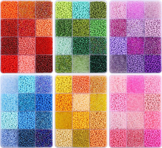Beadia Perlen Set, 3mm, Bunt, Schmuckzubehör - Bild 1