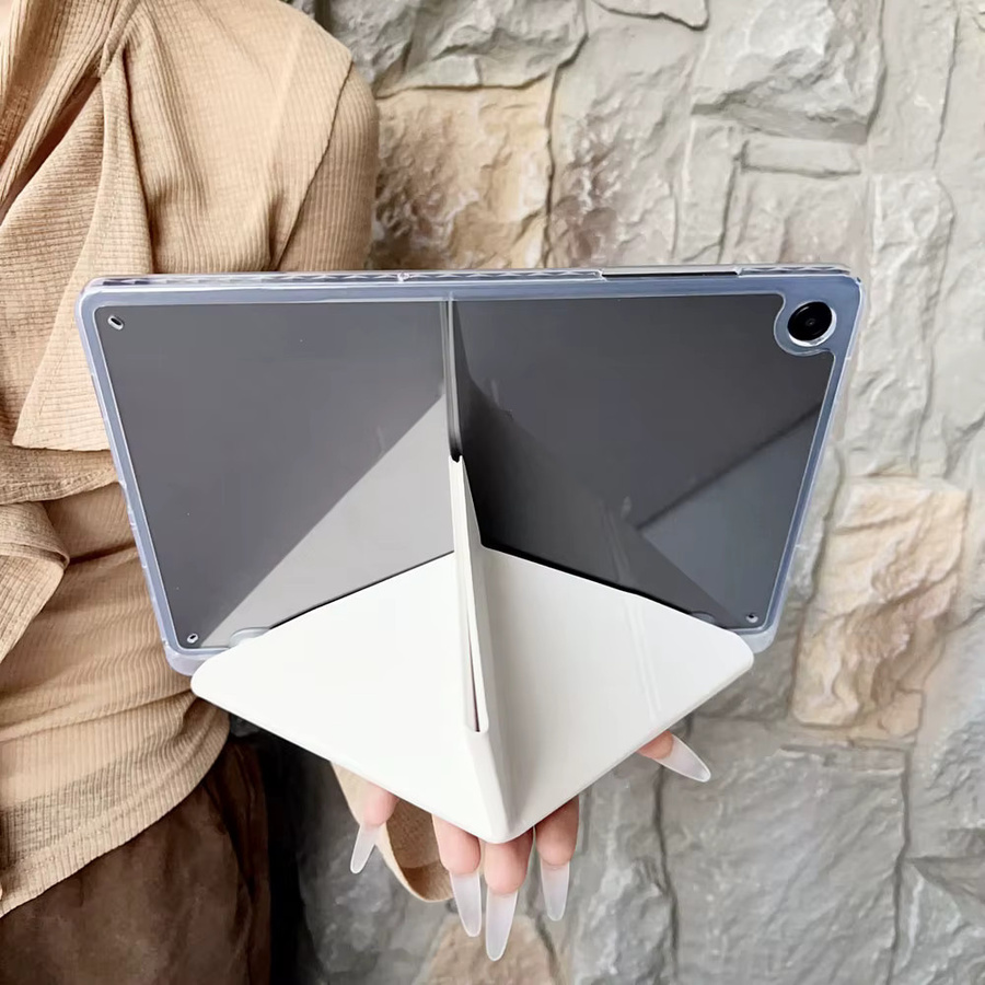 ZMHY Stoßfeste Acryl-Schutzhülle für Samsung Galaxy Tab S10, S10 FE und S10 Lite 11 Zoll mit Y-Fold Rückseiten-Abdeckung Hartschale in Schwarz oder Transparent - Bild 3
