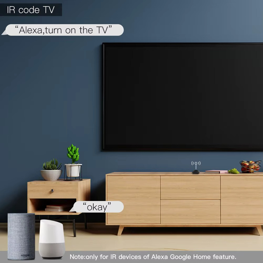 MOES Tuya WiFi IR RF Universelle Fernbedienung für Klimaanlage und TV in Schwarz, kompatibel mit Alexa und Google Home - Bild 5