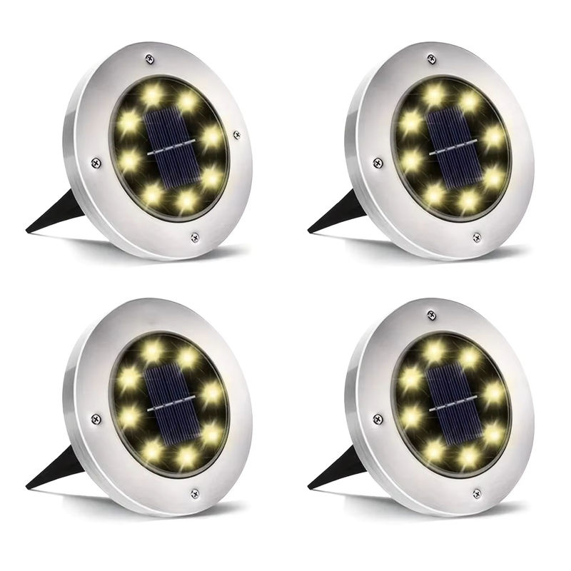 ESMARTER LED Solar Bodenleuchte IP68 U-Form in Schwarz mit warmweißem Licht für Garten, Hof und Einfahrt - Bild 7