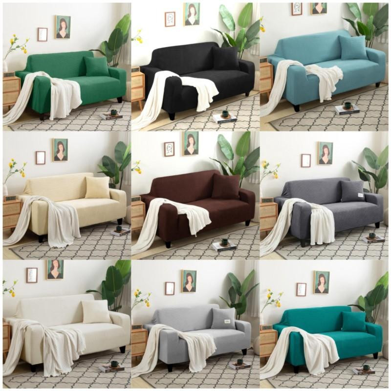YZFZP Jacquard Sofabezug in Grau, rutschfester Schutzbezug aus Polyester für 1- bis 4-Sitzer Sofas - Bild 1