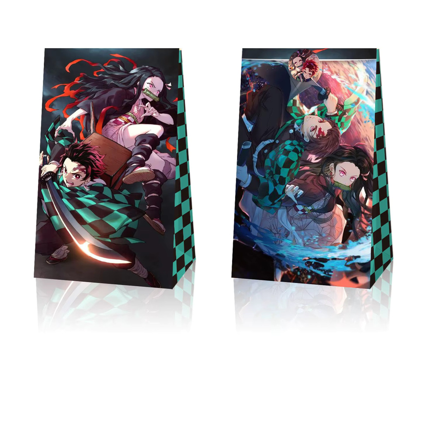 Bandai Demon Slayer Party-Geschenktüten mit Aufklebern, 4 Stile - Bild 4