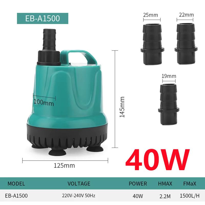 Dreamburgh Wasserdichte Tauchpumpe mit 360 Grad Funktion für Aquarium und Teich, automatische Saugpumpe mit 300 bis 1000 l/h Förderleistung - Bild 5