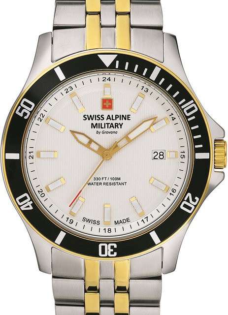 Swiss Alpine Military Herrenuhr, Quarz, Edelstahl, 42 mm, 10 ATM - Bild 1