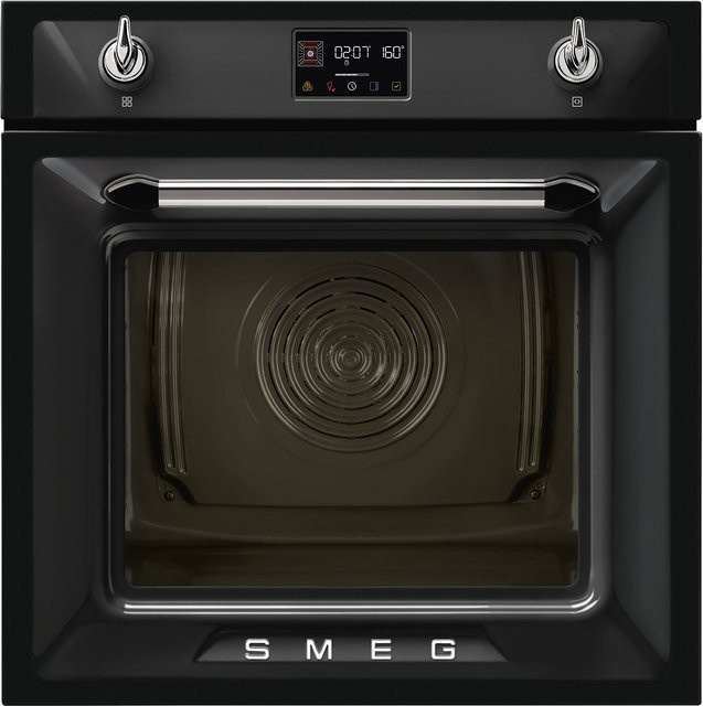 Smeg Elektro-Backofen mit Dampfgarer SOP6902S2PN in Schwarz - Bild 1