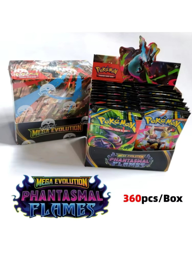Bandai Pokémon Mega Evolution Phantasmal Flames, Sammelkarten, Nachfüllpack, Englisch, ab 6 Jahren - Bild 5