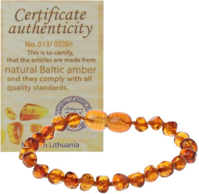 Beißarmband Bernstein, Kinder, beige - Bild 1