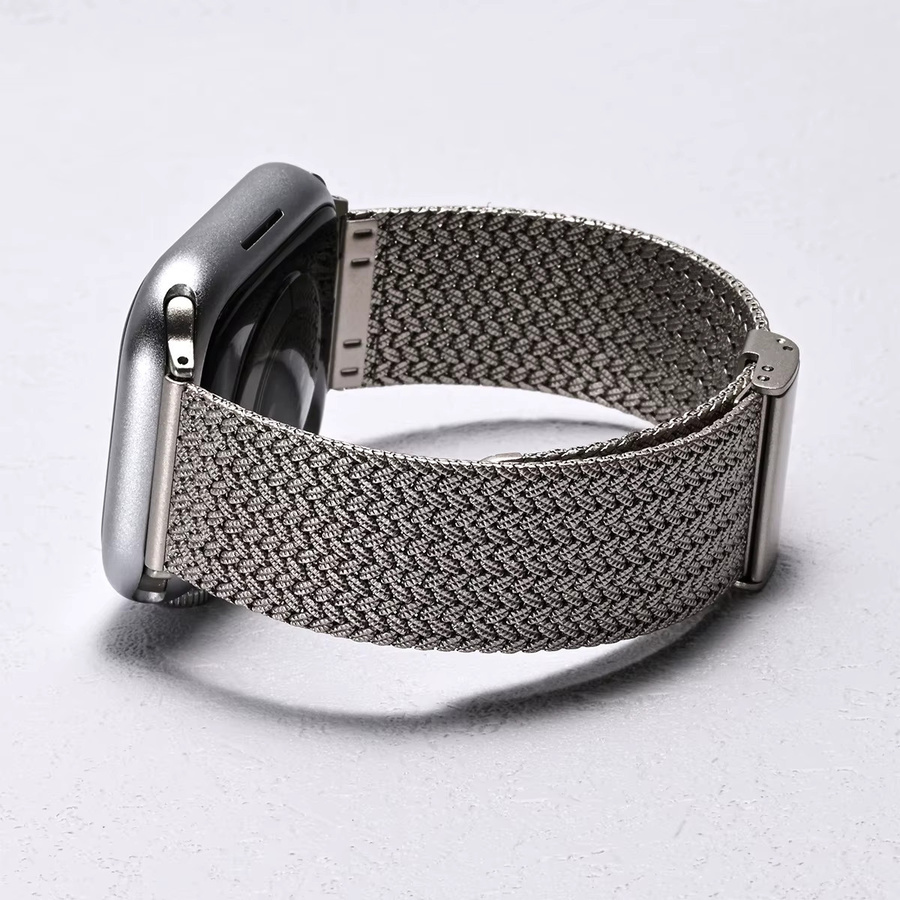 FancyWrist Uhrenarmband Milanaise, Edelstahl, Silber, Unisex - Bild 2