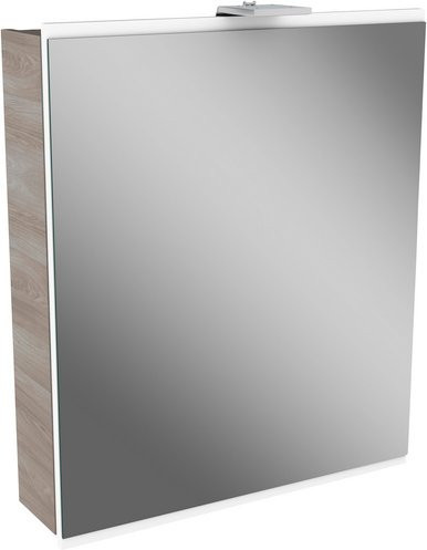 FACKELMANN Spiegelschrank LIMA in Grau mit LED-Beleuchtung und Steckdose, B/H/T: 60 x 73 x 15,3 cm - Bild 1