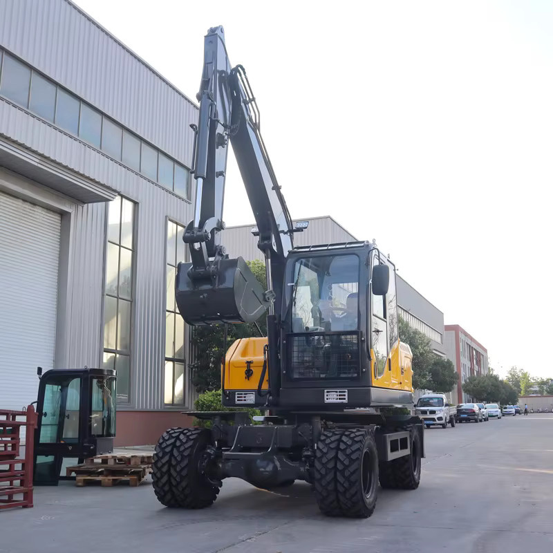SDYC Radbagger 6,5 Tonnen mit Euro 5 CE EPA Hydraulischem Dieselmotor in Gelb - Bild 2