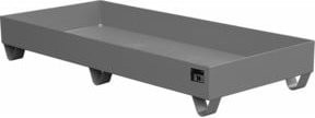 Bauer Südlohn Stahl-Auffangwanne ohne Gitterrost in Grau, B/T/H: 180,0 x 80,0 x 27,5 cm - Bild 1
