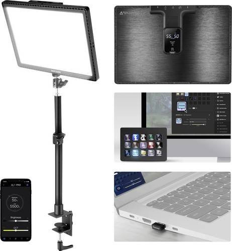 Neewer GL1PRO LED Videoleuchte in Schwarz mit Bluetooth-Funktion - Bild 1