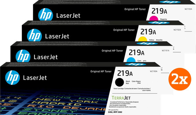 HP 219A LaserJet Toner Multipack mit 2 Stück für Color LaserJet Pro MFP Serien in Multicolor - Bild 1